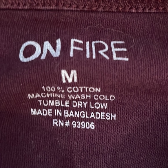 On Fire Purple Cut Boujee Top M - Picture 5 of 5